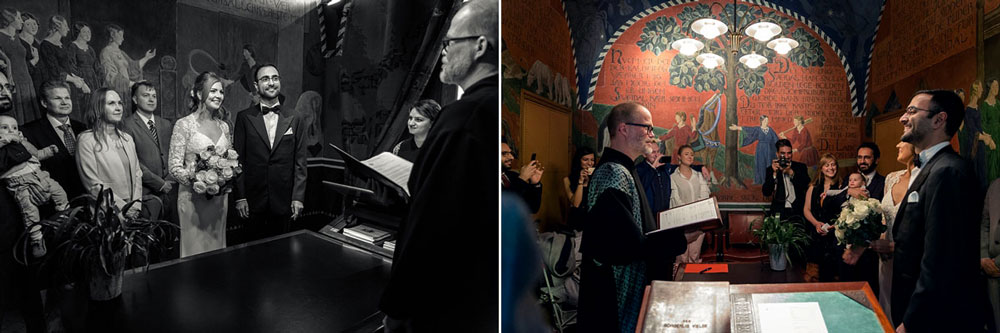 civil wedding at Copenhagen City Hall, photographer Natalia Cury