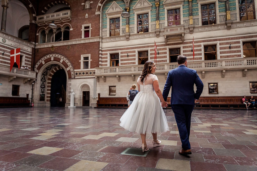 wedding at Copenhagen City Hall, wedding photography Copenhagen