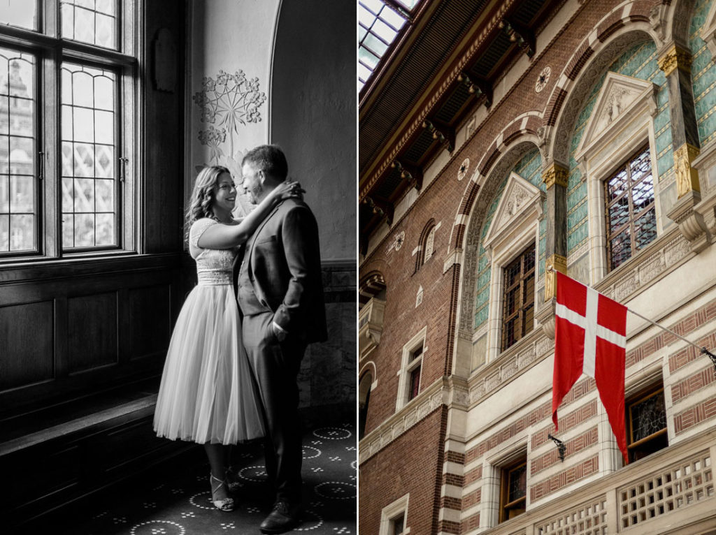 wedding at Copenhagen City Hall, wedding photography Copenhagen