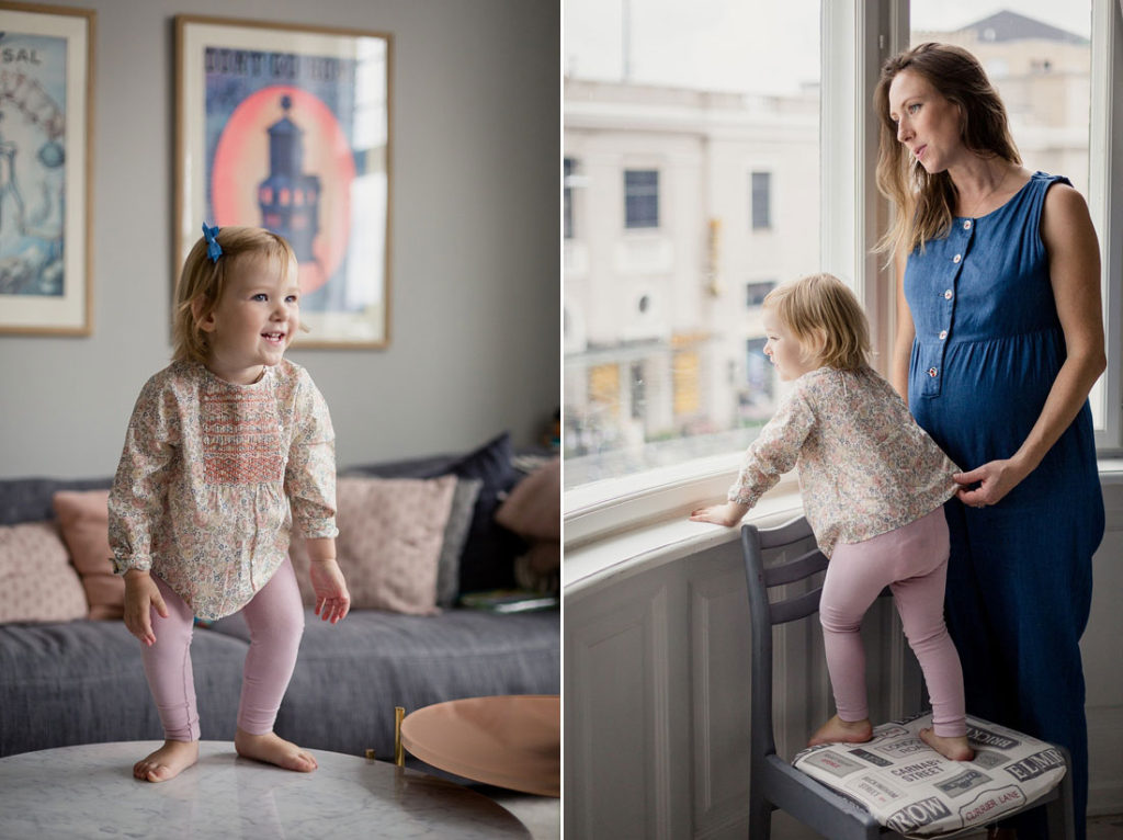 maternity shoot at home, family photographer Copenhagen Natalia Cury