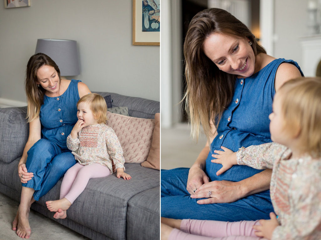 maternity shoot at home, family photographer Copenhagen Natalia Cury