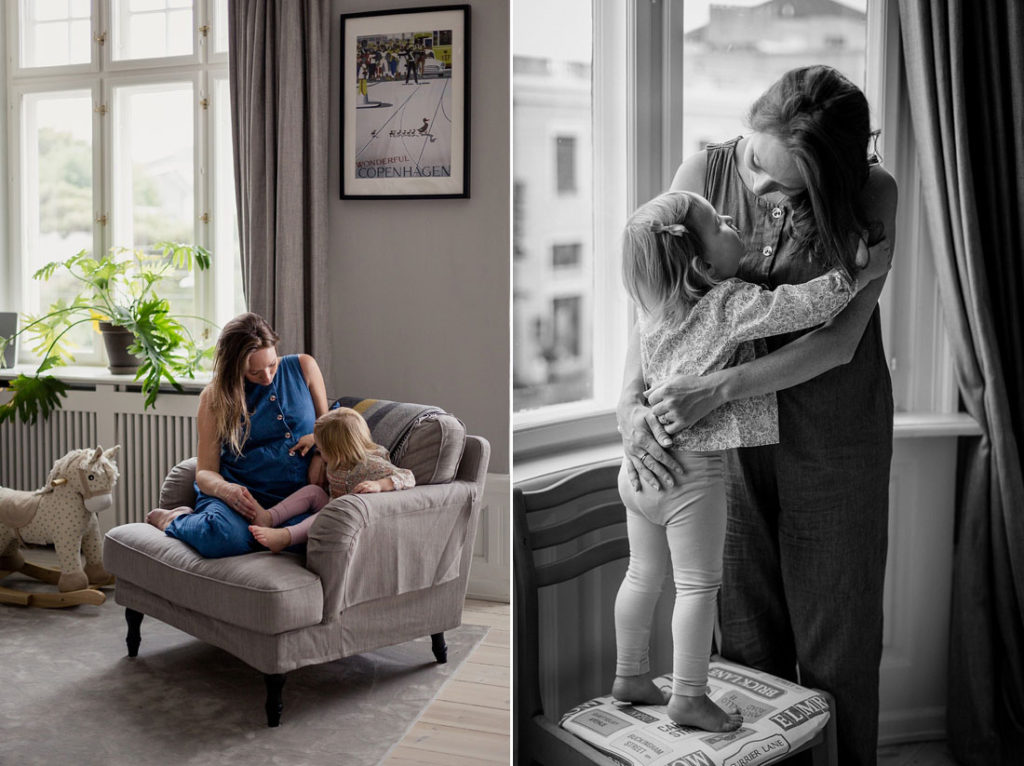 maternity shoot at home, family photographer Copenhagen Natalia Cury