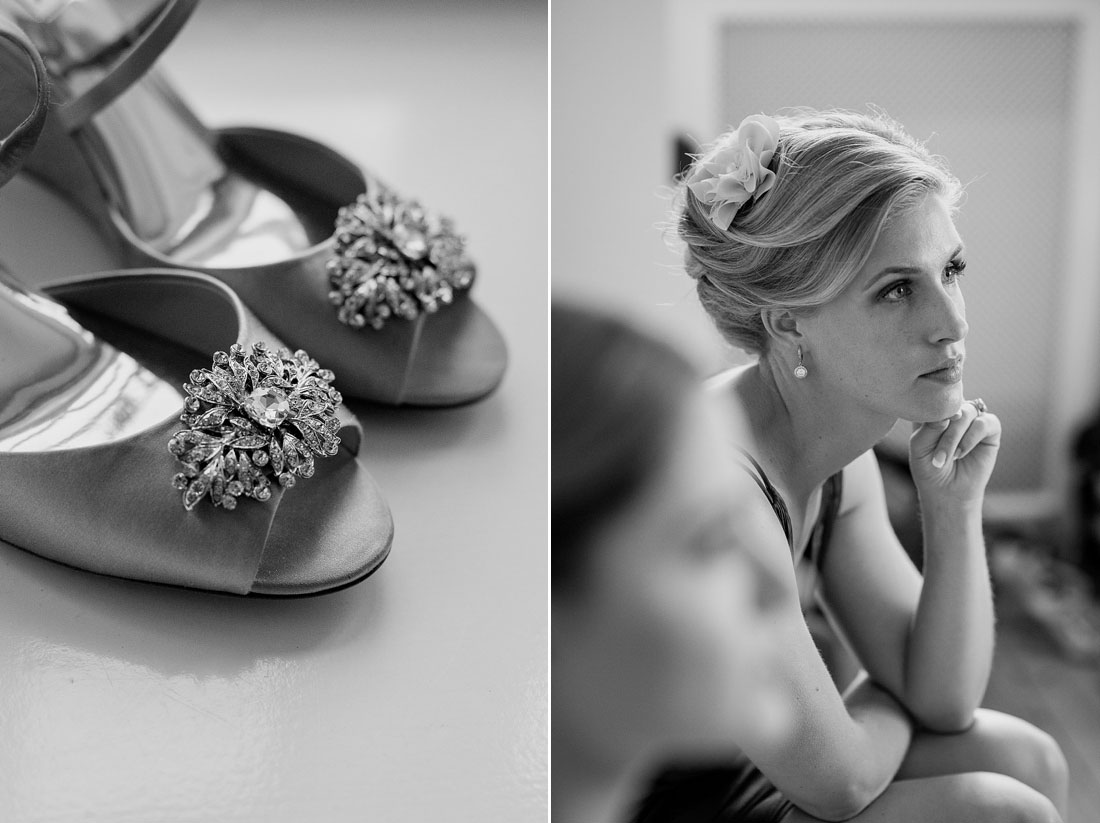 bride getting ready at Slotssø Palæet