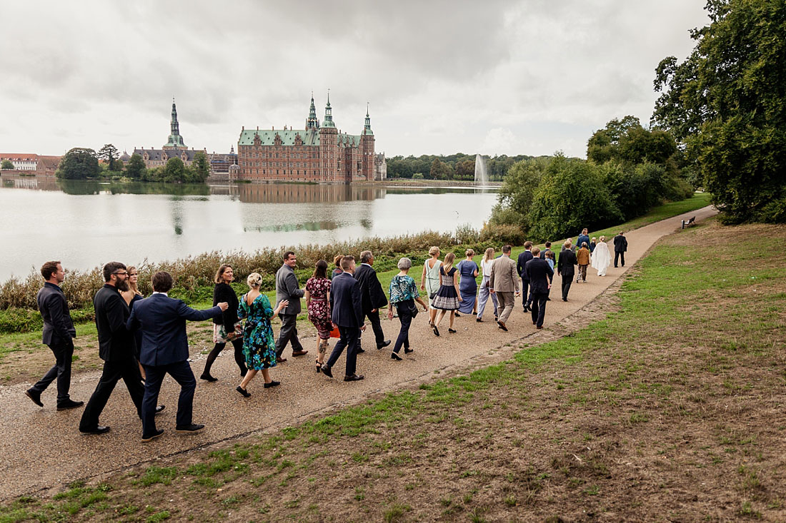 wedding reception at Frederiksborg Slot