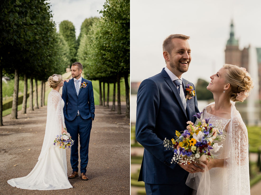 wedding photo shoot at Frederiksborg Castle, Natalia Cury wedding photographer