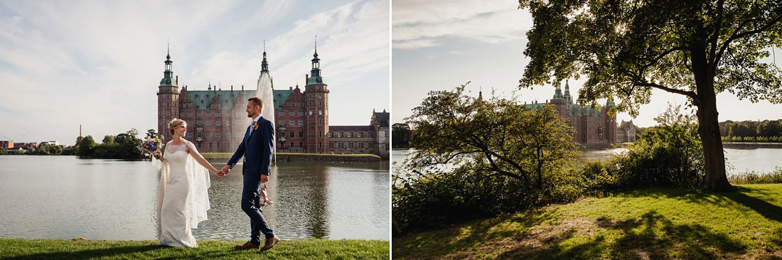 wedding photo shoot at Frederiksborg Castle, Natalia Cury wedding photographer in Copenhagen