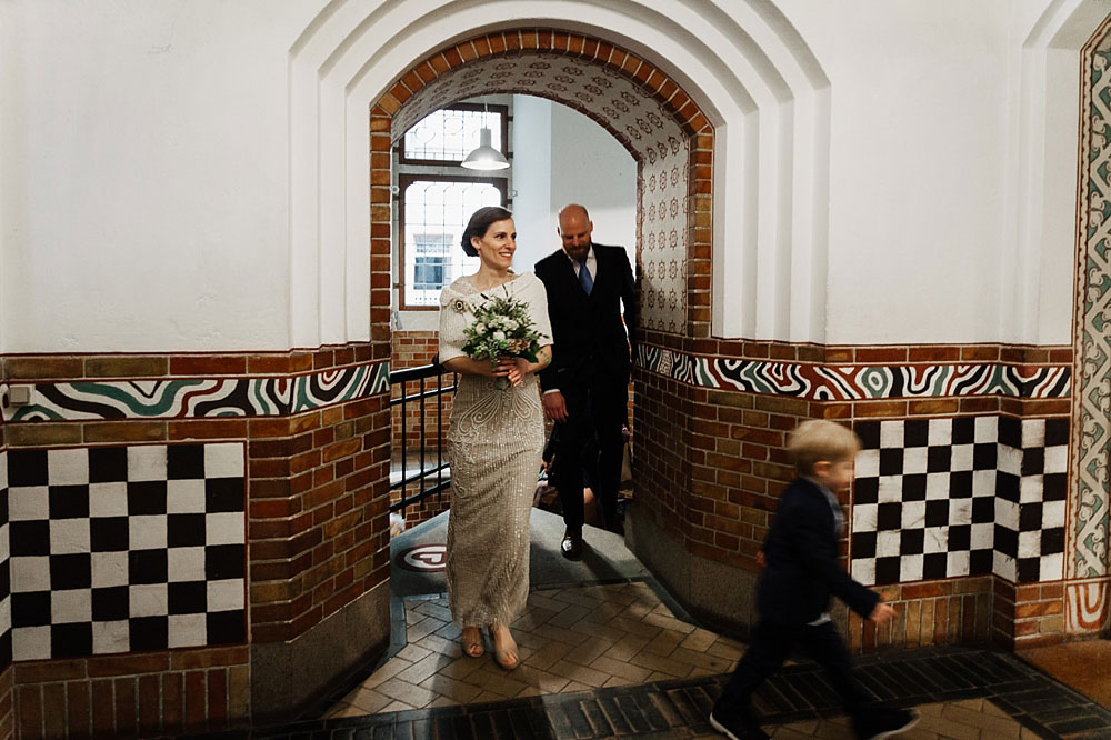 civil wedding at Copenhagen City hall