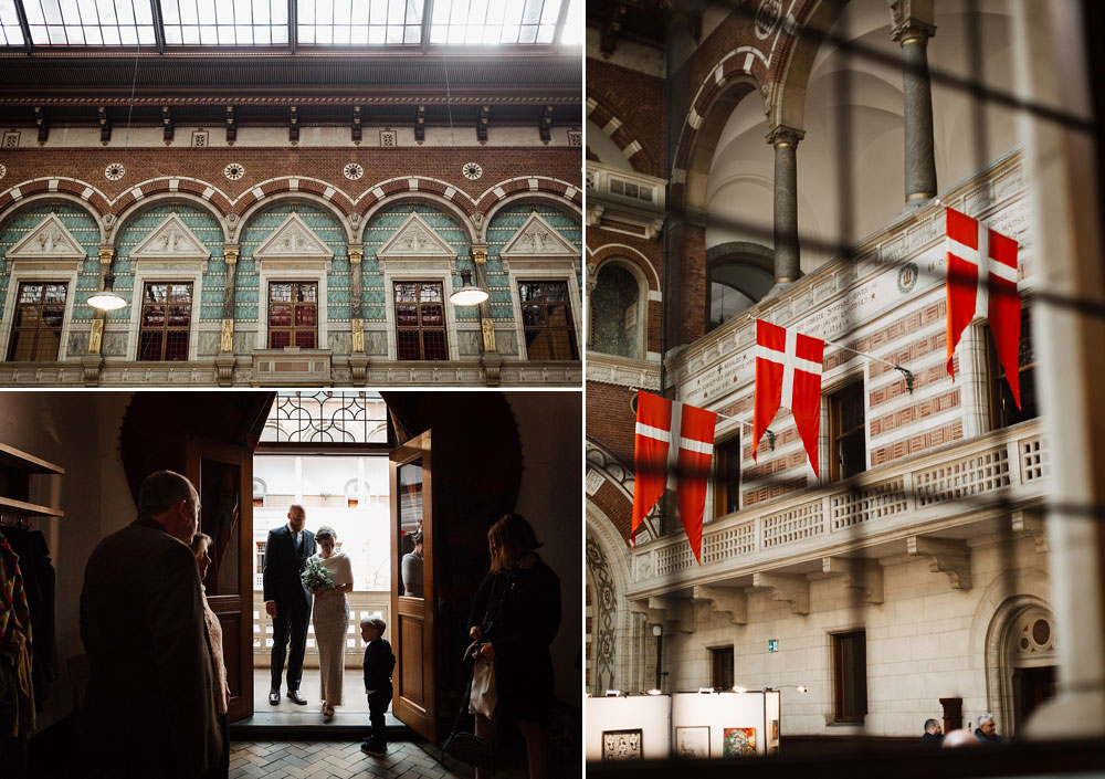 civil wedding at Copenhagen City hall