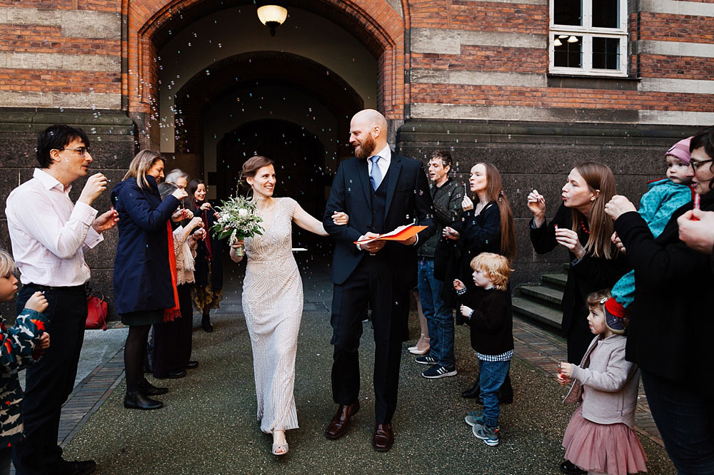 civil wedding at Copenhagen City hall