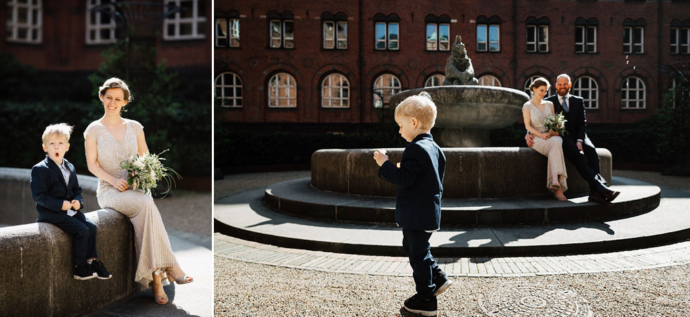 civil wedding at Copenhagen City hall