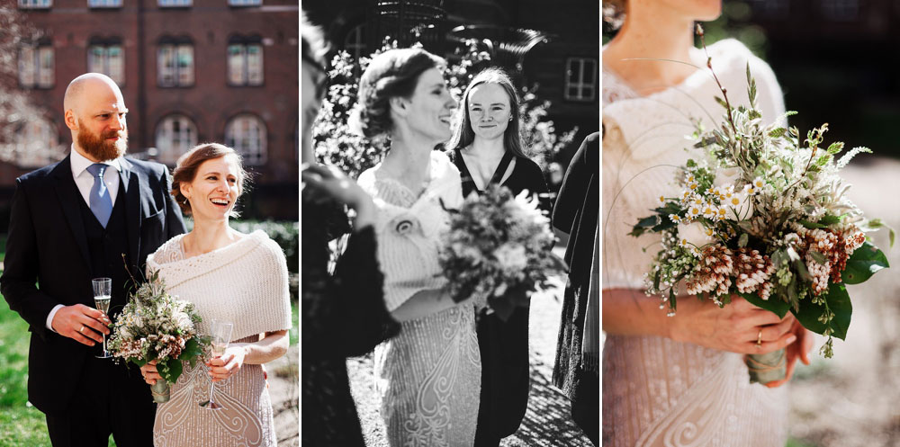 wedding photos at Copenhagen city hall, natural wedding photography by Natalia Cury