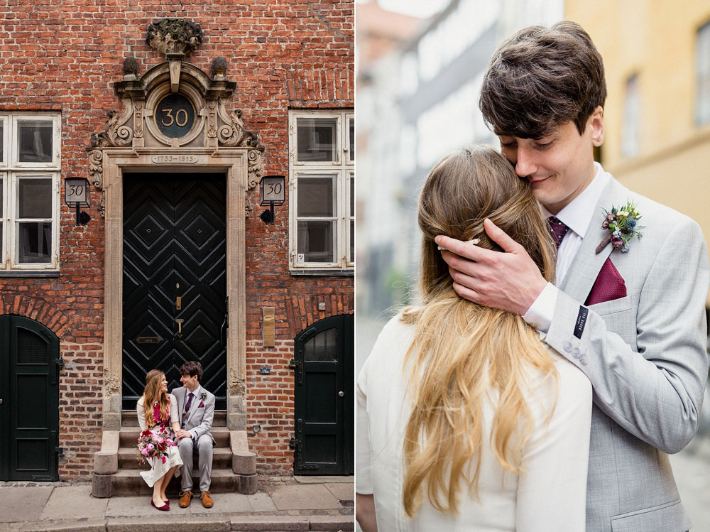 elopement photographer in Copenhagen, natural wedding photo by wedding photographer Natalia Cury