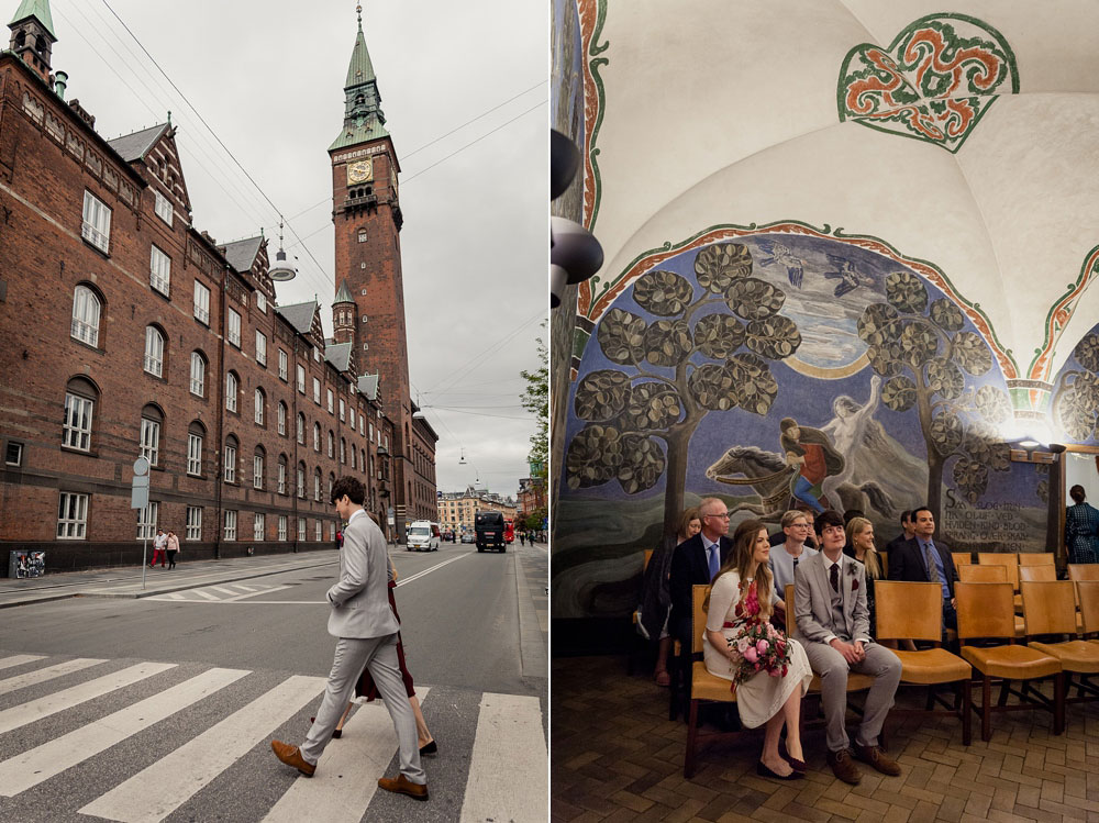 civil wedding at Copenhagen City Hall, photos by wedding photographer Natalia Cury