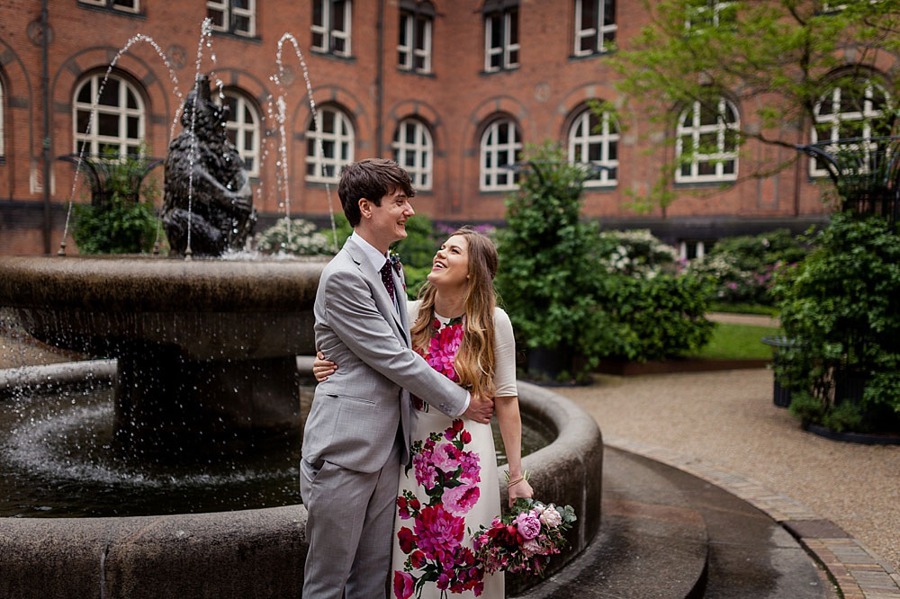 civil wedding at Copenhagen City Hall, photos by wedding photographer Natalia Cury