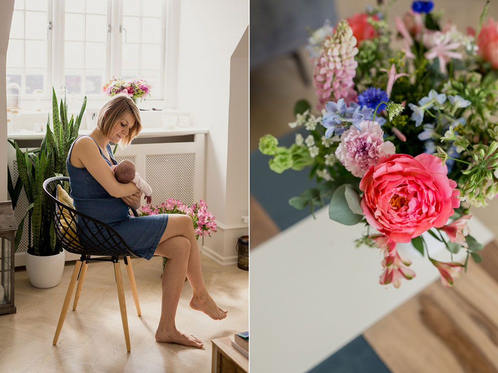 lifestyle newborn photo session in Copenhagen