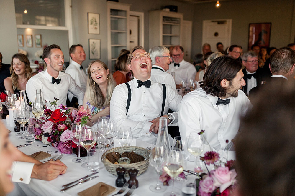 wedding reception at Helenekilde Bdehotel in Tisvildeleje, Denmark. Photos by Natalia Cury wedding photographer