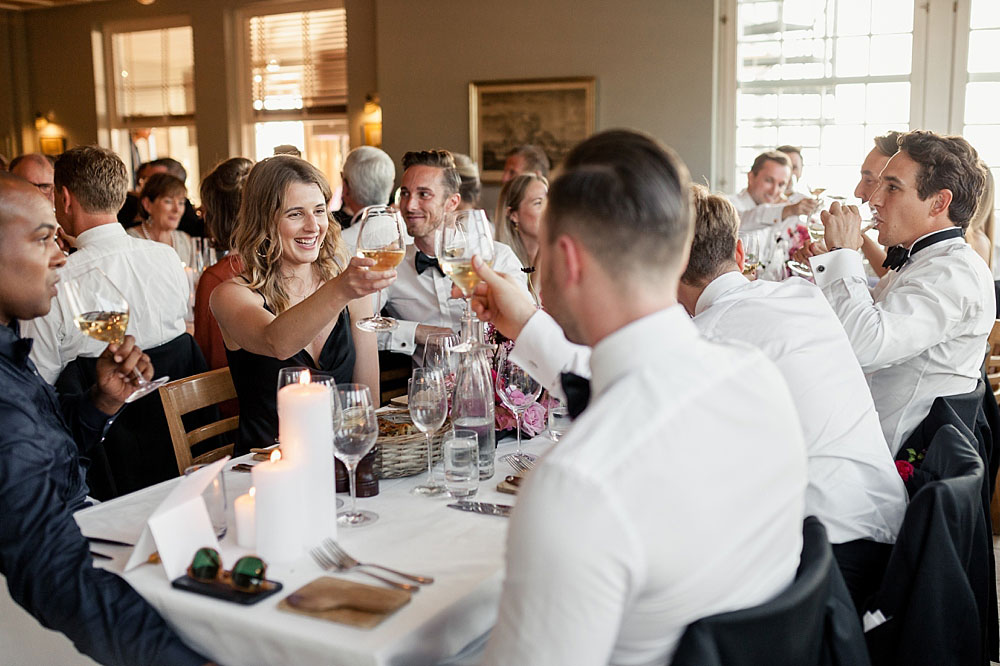 wedding reception at Helenekilde Bdehotel in Tisvildeleje, Denmark. Photos by Natalia Cury wedding photographer