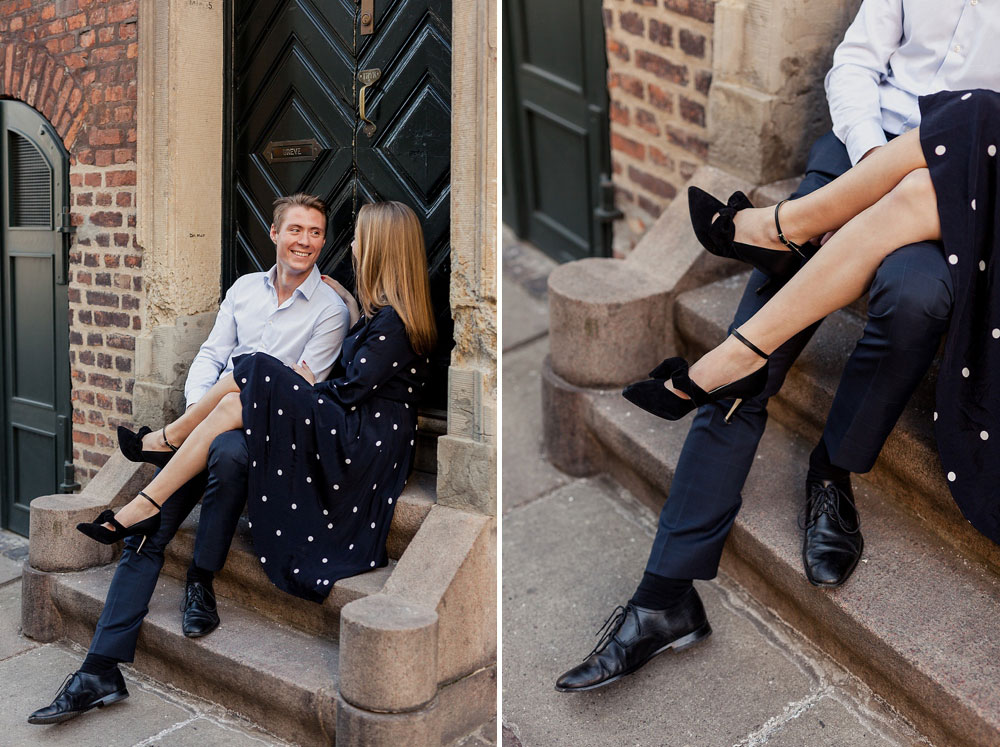 natural engagement photos in Copenhagen, photos by Natalia Cury wedding photography