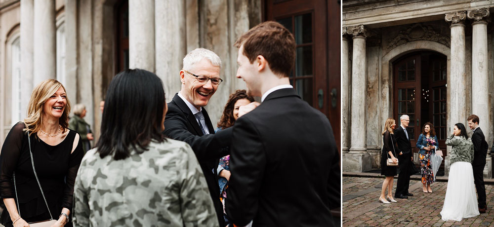 civil wedding at Odd Fellow Palaet in Copenhagen, natural and beautiful wedding photos by Natalia Cury Copenhagen wedding photographer