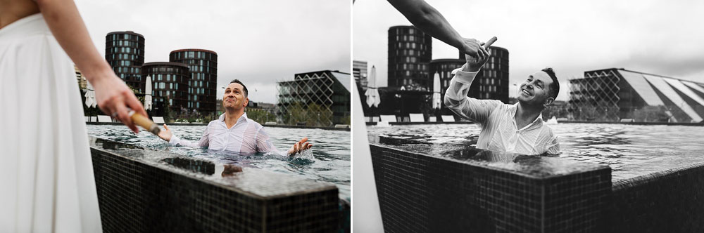 natural wedding photos at Nimb hotel in Copenhagen