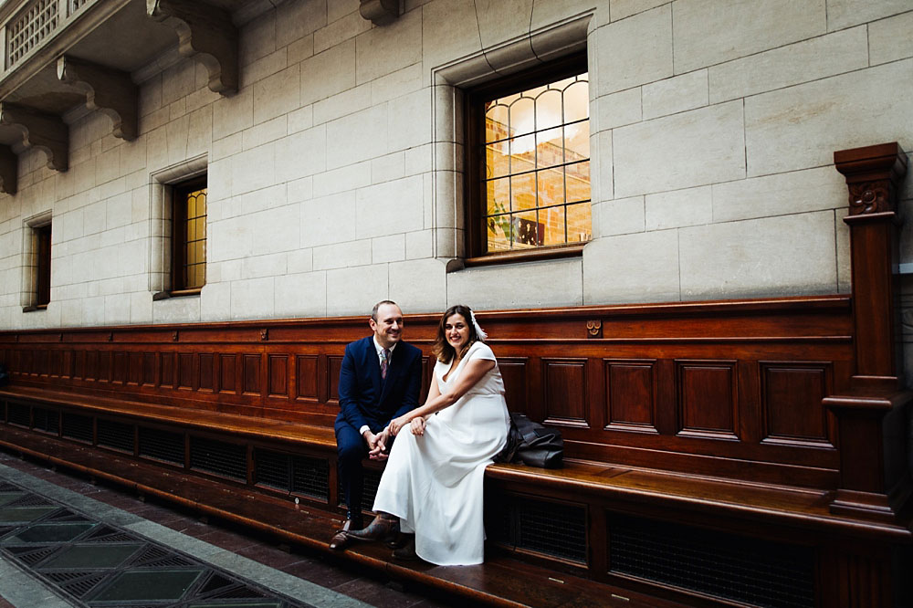 couple getting married at Copenhagen City Hall