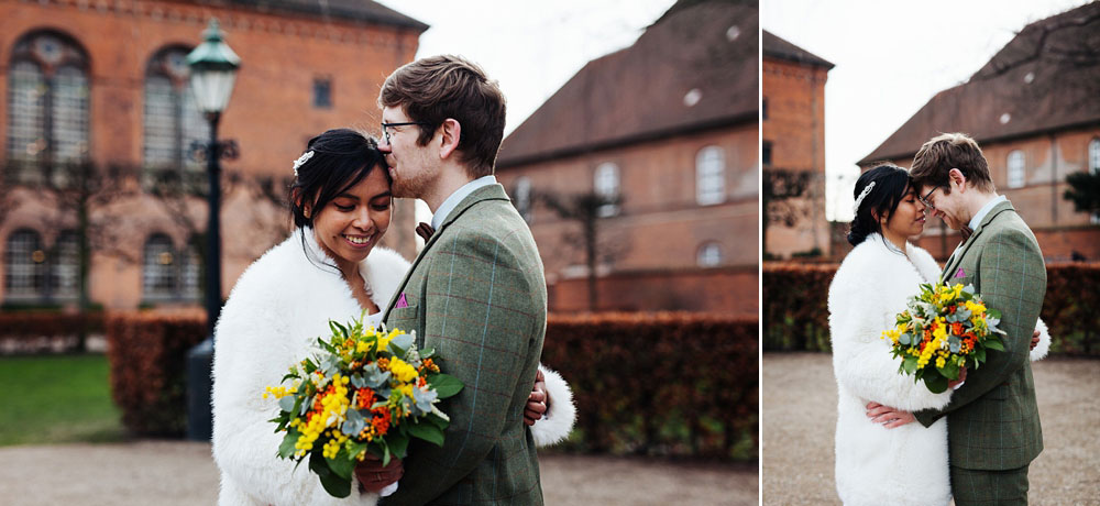 wedding photos in the beautiful city of Copenhagen. Natural looking wedding photography by Natalia Cury professional wedding photographer.