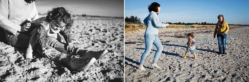 family portraits at the beach in Copenhagen. Natural family photos in Copenhagen, Denmark.