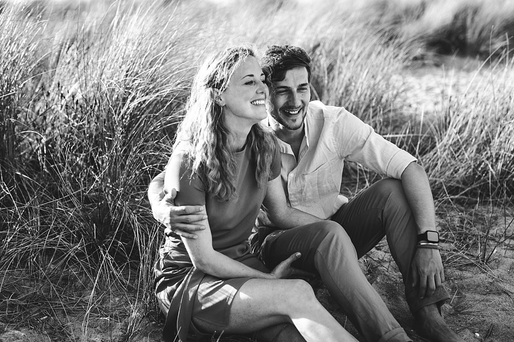 secret proposal photo session in Amager Strand in Copenhagen, Denmark