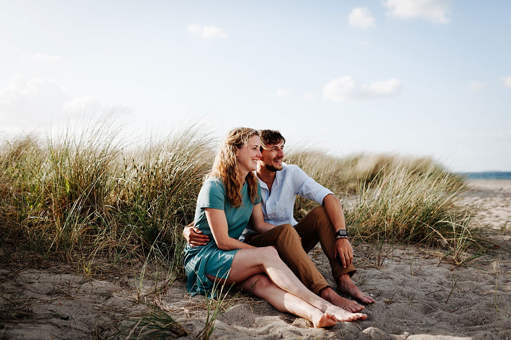 secret proposal photo session in Amager Strand in Copenhagen, Denmark