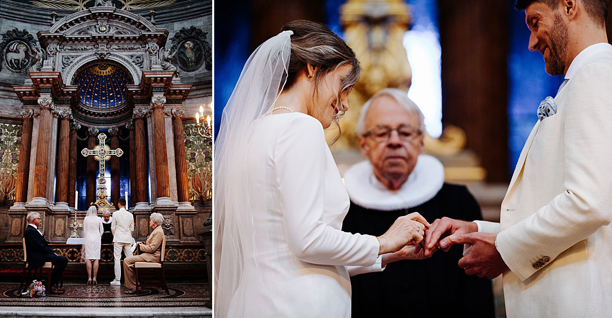 bryllup i Marmorkirken, Natalia Cury bryllupsfotograf i København