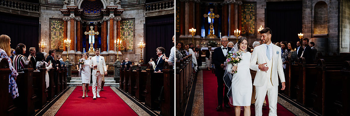 wedding at the Marble Church in Copenhagen. Wedding photographer Natalia Cury