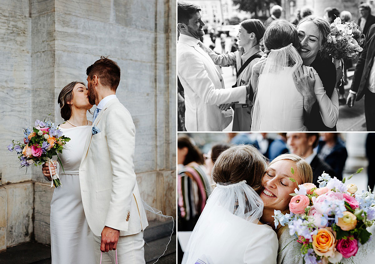 wedding at the Marble Church in Copenhagen. Wedding photographer Natalia Cury