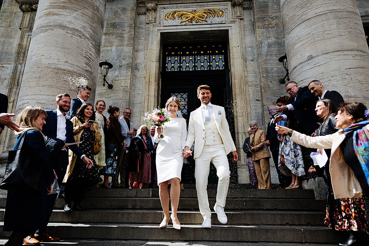 wedding at the Marble Church in Copenhagen. Wedding photographer Natalia Cury