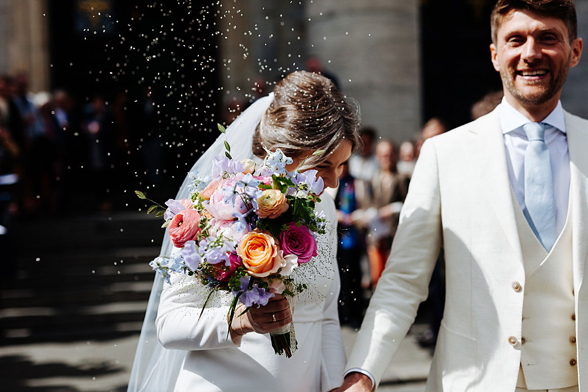 wedding at the Marble church in Copenhagen, Frederik's Church