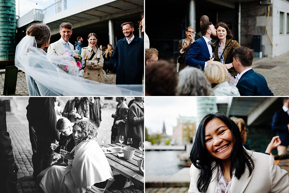 alternative wedding reception in Copenhagen at Rosforth & Rosforth at Knippelsbro