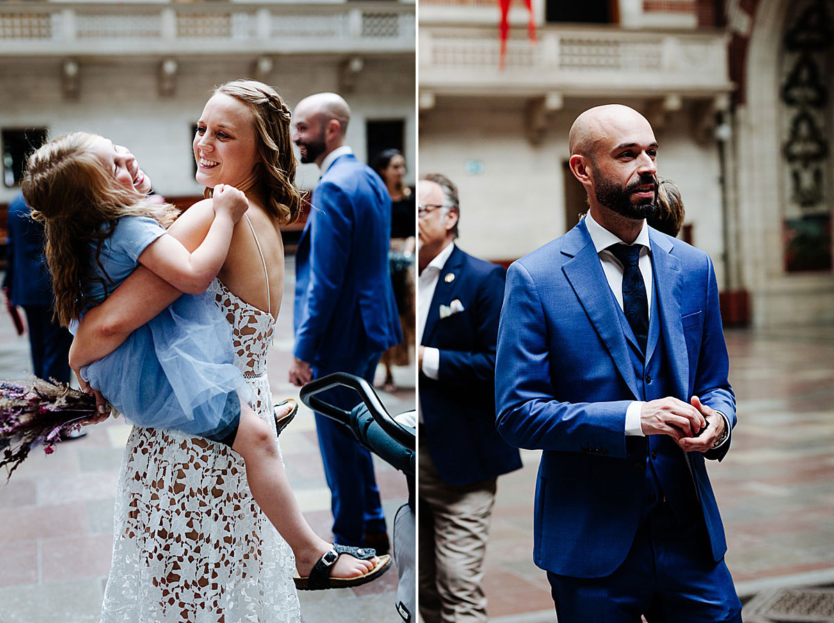 Copenhagen city hall wedding. Wedding photos by Natalia Cury