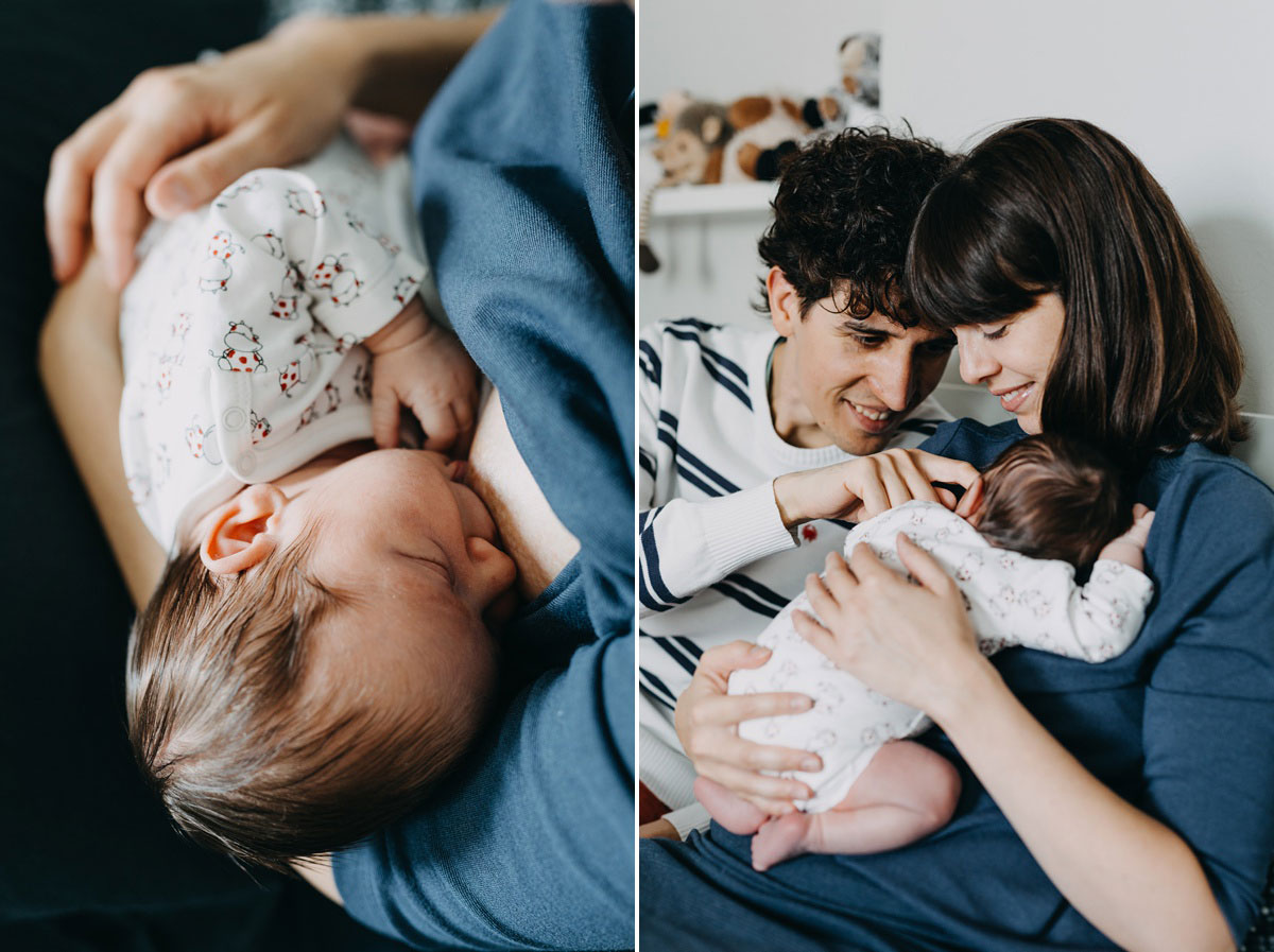 Lifestyle newborn photoshoot in Copenhagen. Natural newborn photos by Natalia Cury.