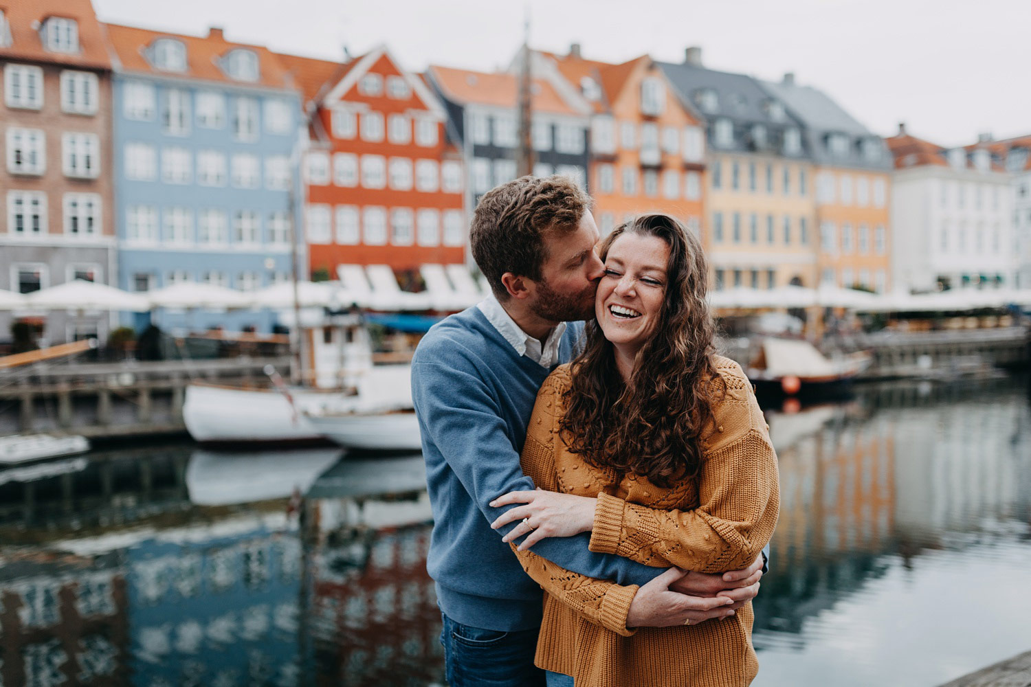 engagement photos in Copenhagen, natural couples shoot