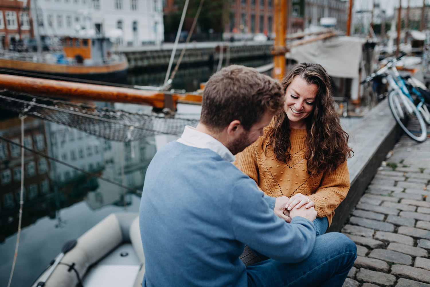 secret proposal photoshoot in Copenhagen