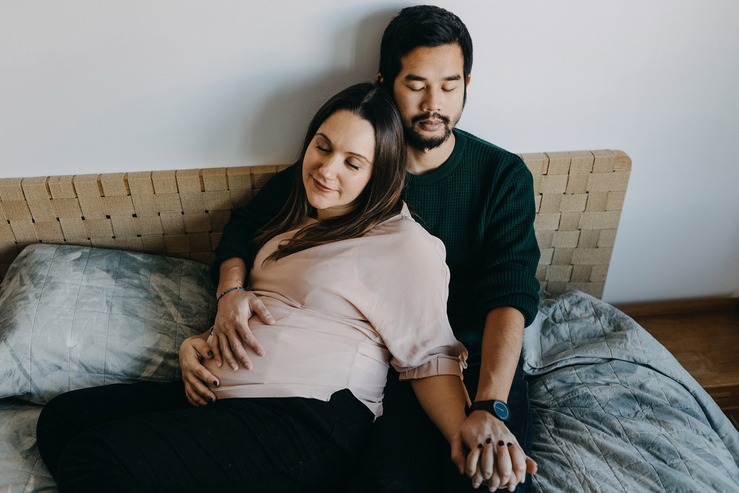 maternity photoshoot at home in Copenhagen