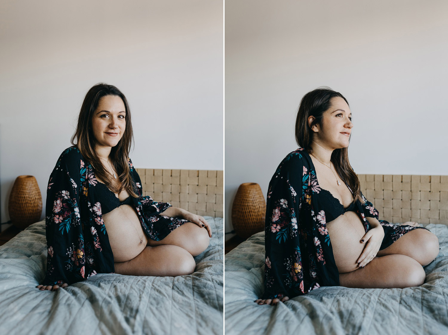 beautiful pregnant woman posing for maternity photos in Copenhagen