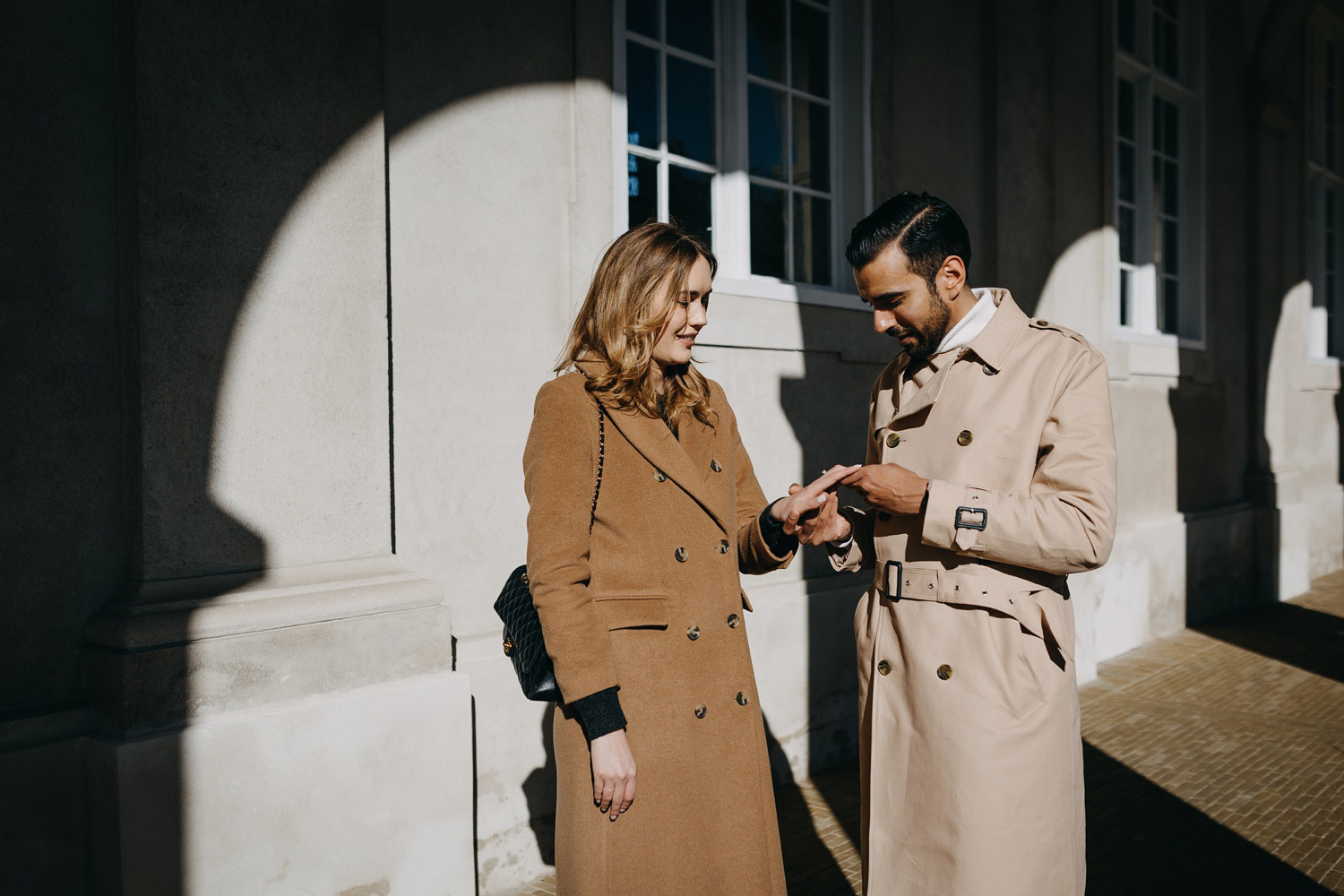 marriage proposal at Crhistiansborg Palace in Copenhagen