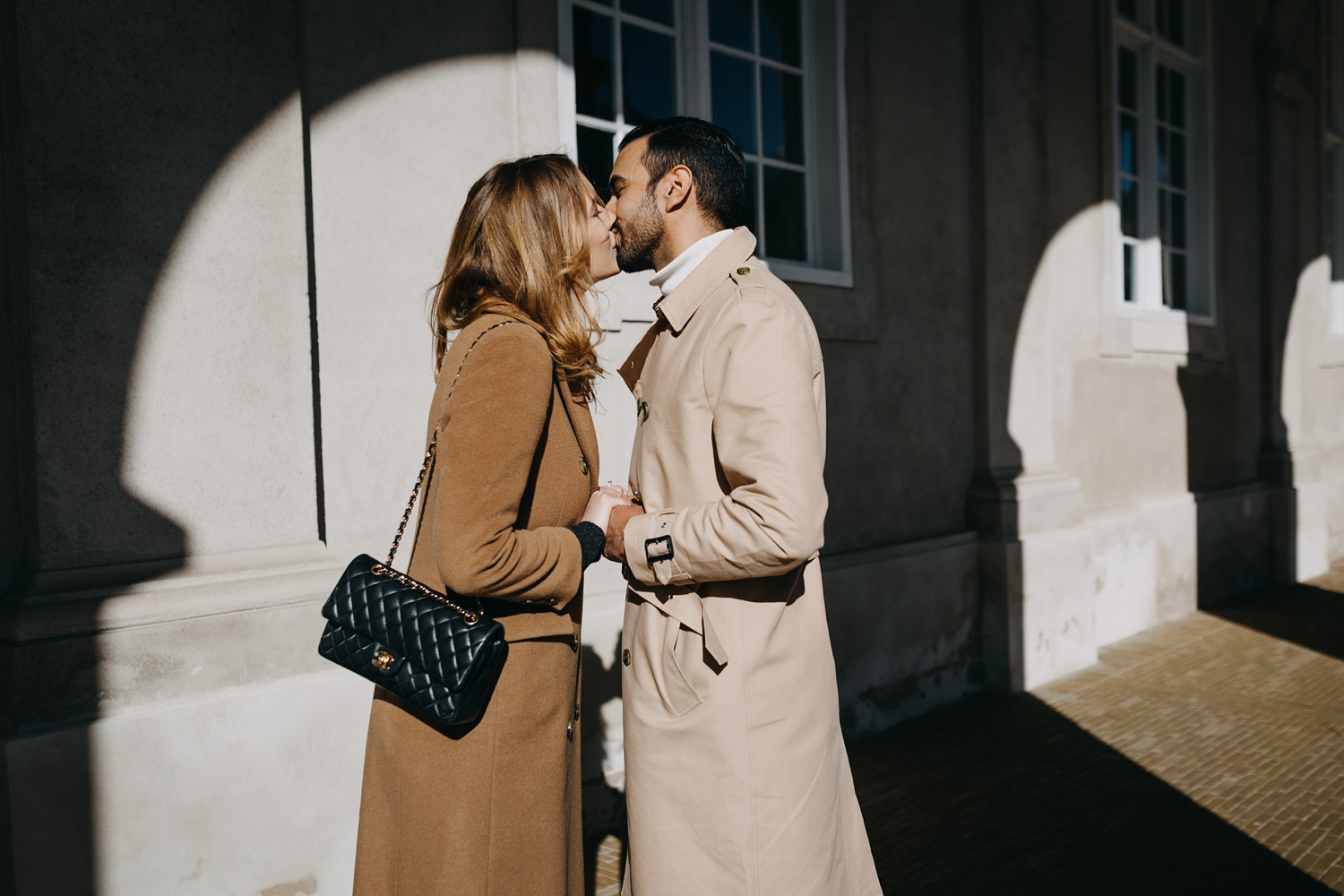 boyfriend asking girlfriend to marry him in Copenhagen