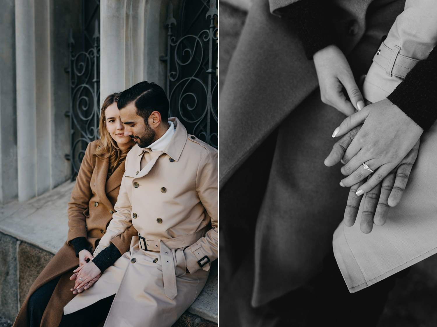 timeless and natural engagement photos in Copenhagen by photographer Natalia Cury