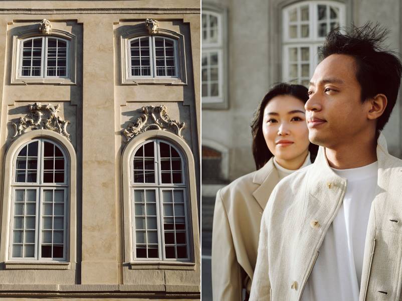 Stylish and romantic engagement photography in Copenhagen